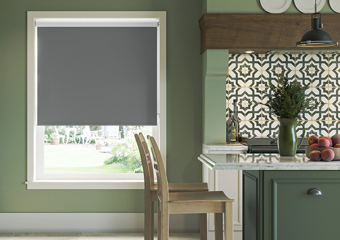 Rimini (Blackout), Storm Cloud - Twist&Fit Roller Blind - Image 3